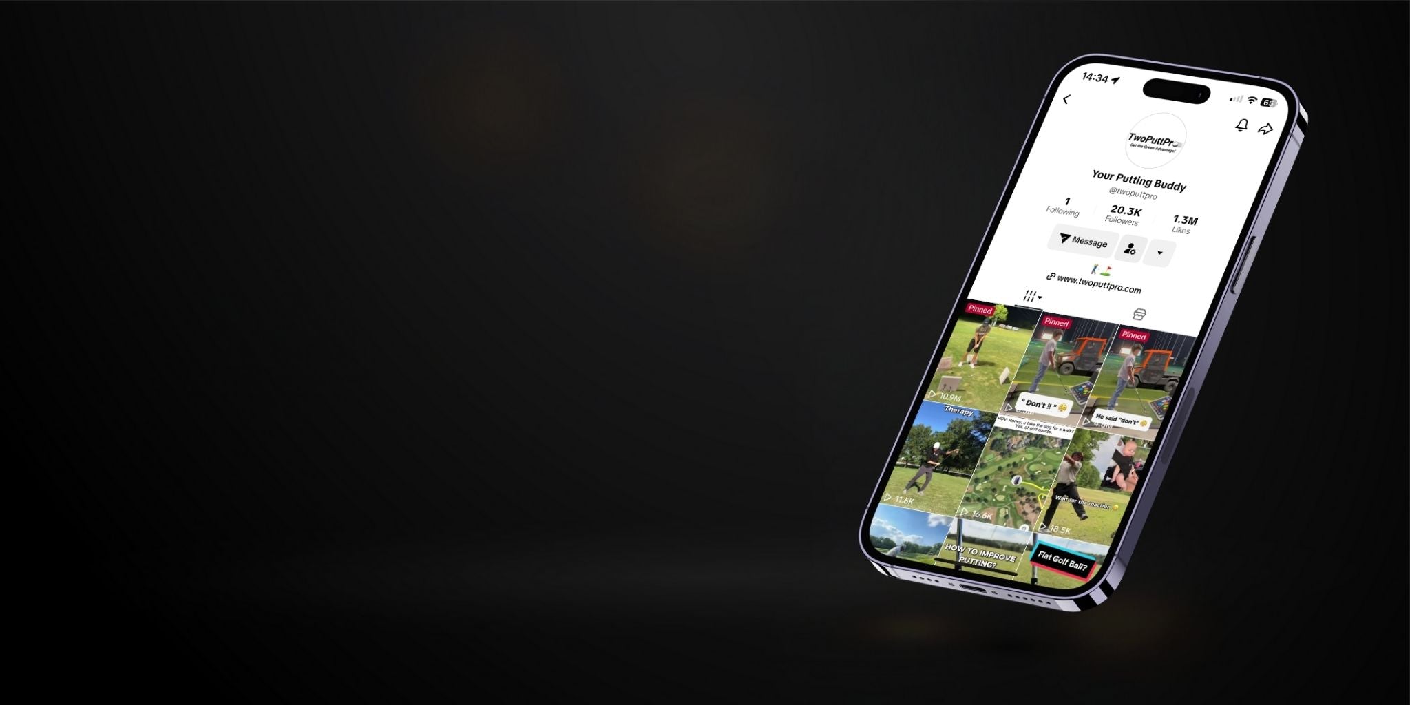 Golf Putting Improve Tiktok Banner