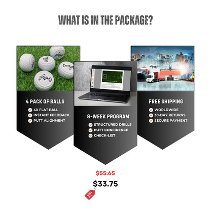 Putting Alignment Drills with TPP Flat Golf Balls