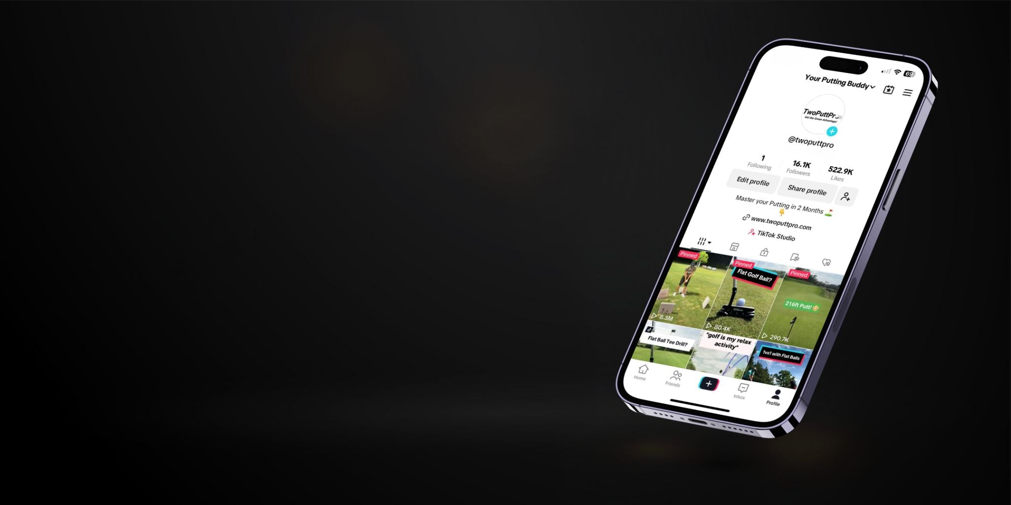 Golf Putting Improve Tiktok Banner